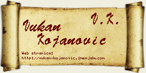 Vukan Kojanović vizit kartica